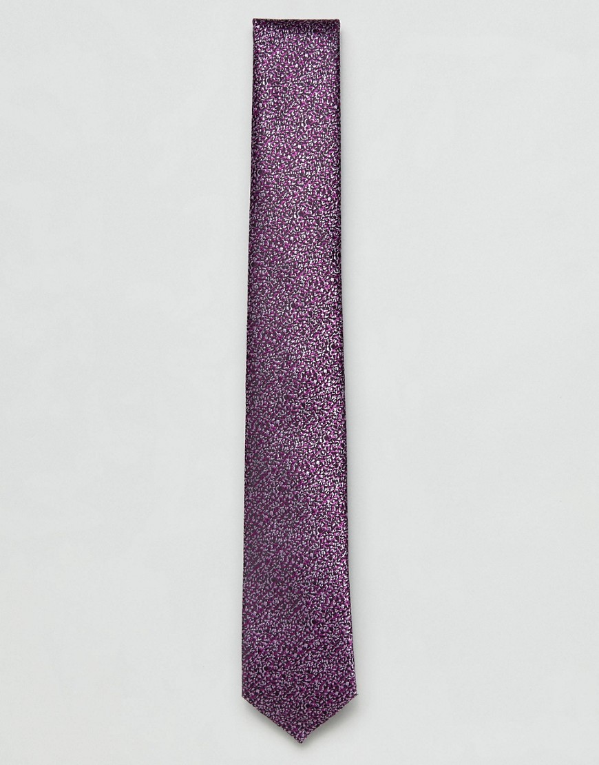 Фиолетовый галстук Burton Menswear - Желтый 