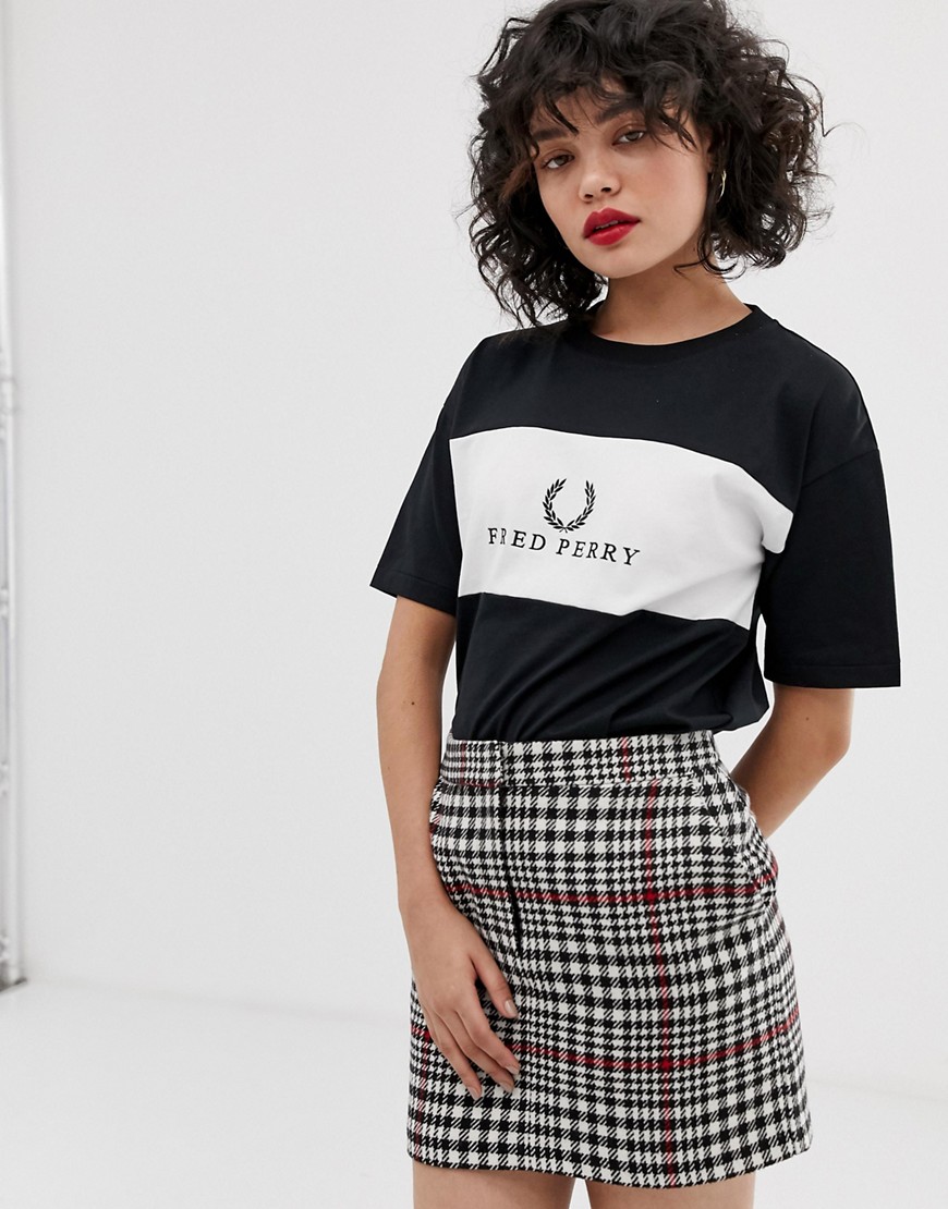 Fred Perry logo panel t-shirt