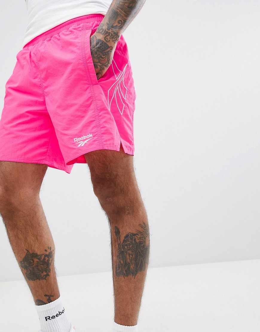 Reebok Vector Shorts In Pink DN9699