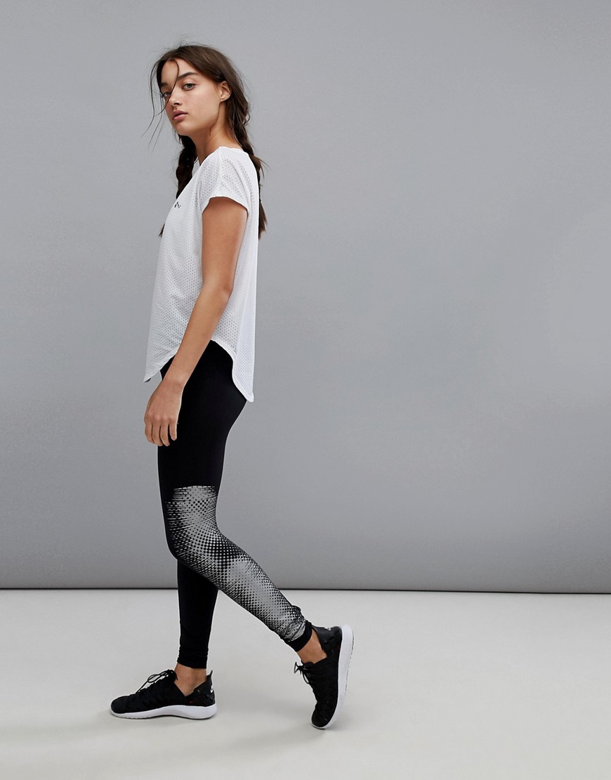 Only Play Compression Leggings with Side Print - Black