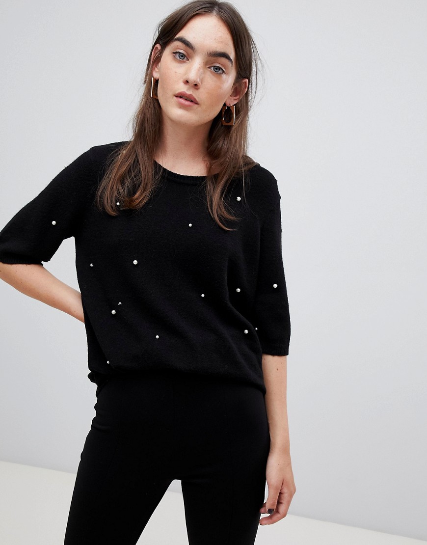 b.Young Pearl Embellished Top