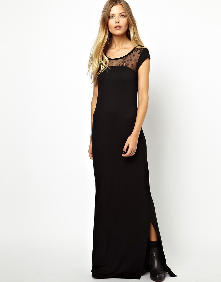 Vero Moda | Vero Moda Lace Insert Maxi Dress at ASOS