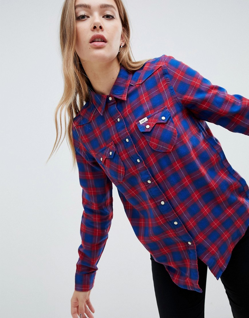 Lee Regular Fit Western Checked Shirt