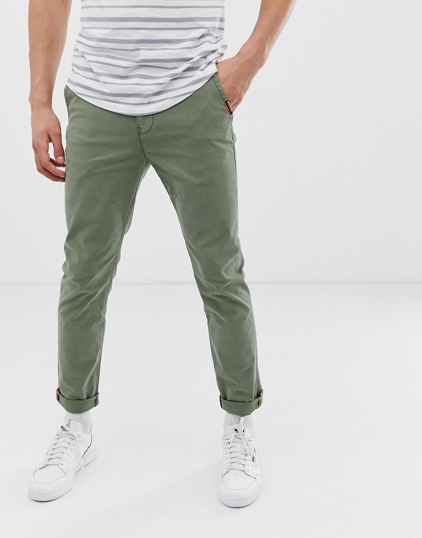 Superdry slim fit chino in green