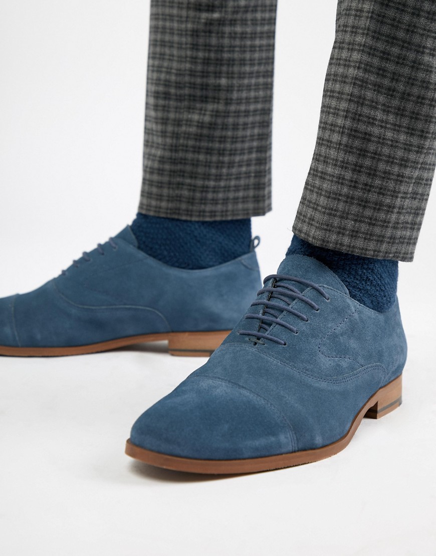 KG By Kurt Geiger Oxford Shoes In Navy Suede
