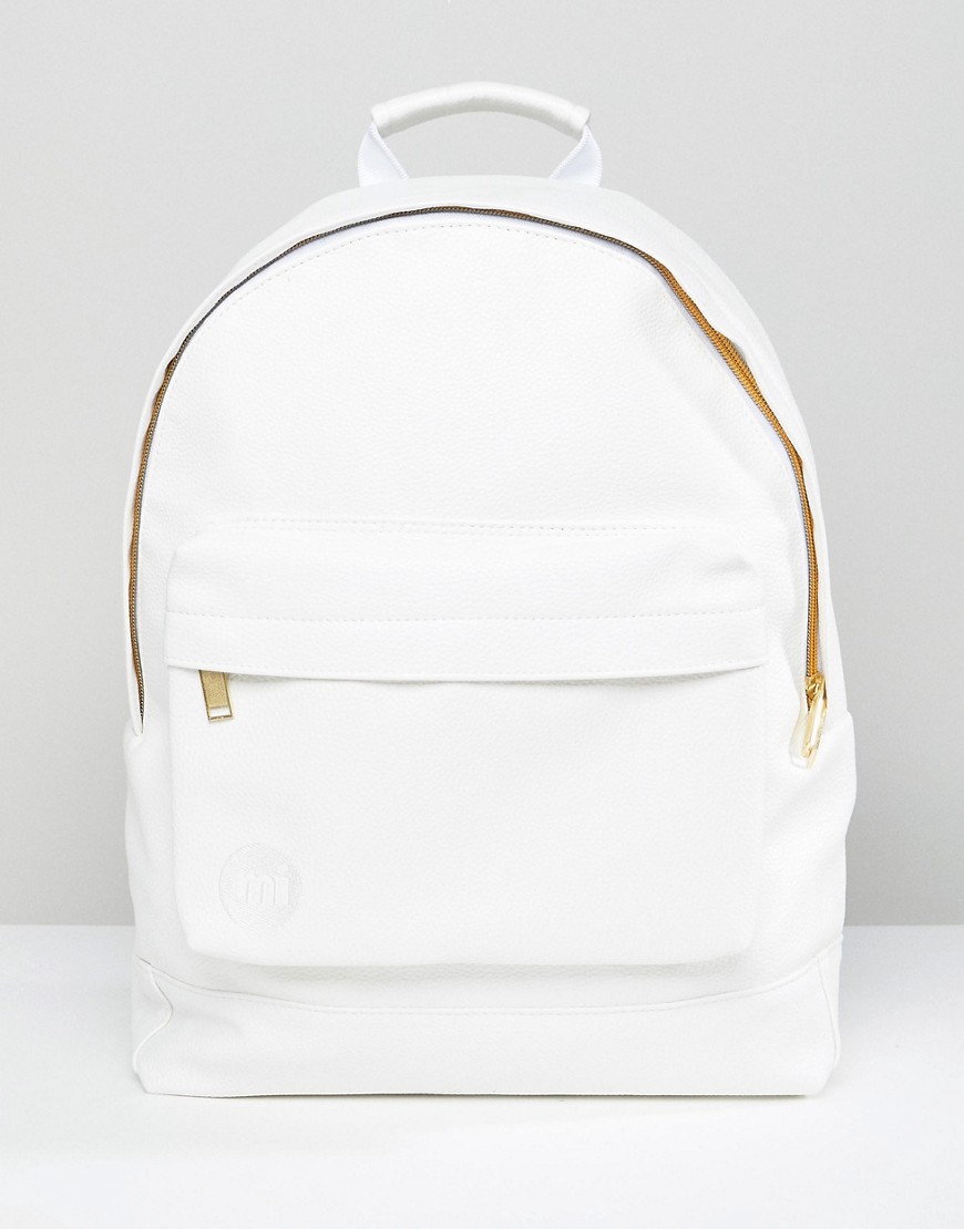 Mi-Pac Tumbled Backpack In White - White
