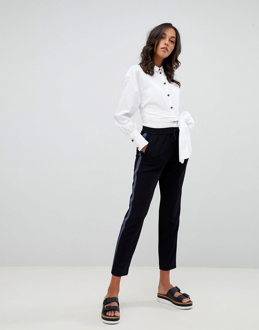 Boss Casual tailored trouser with side panel