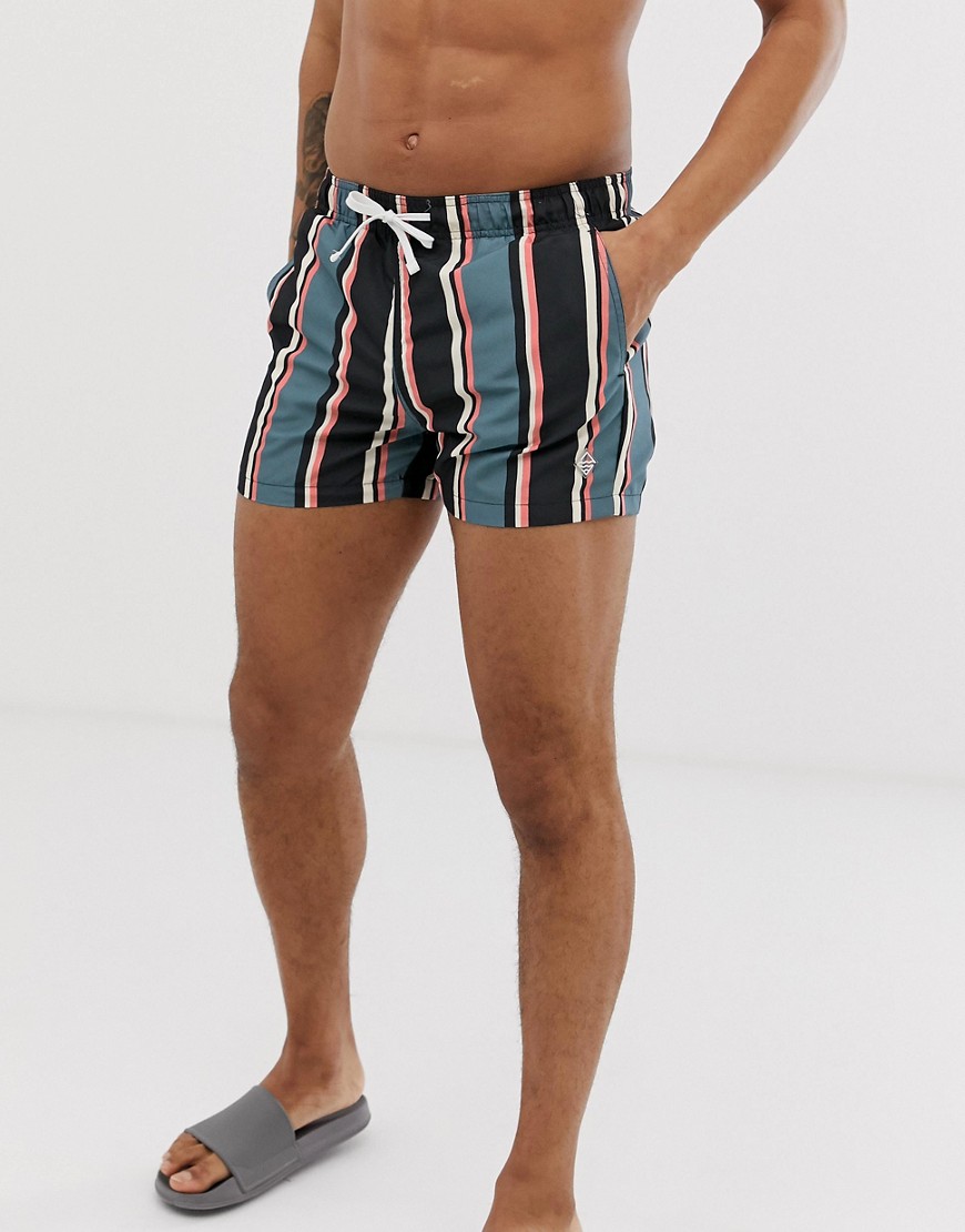 Bershka striped swim shorts