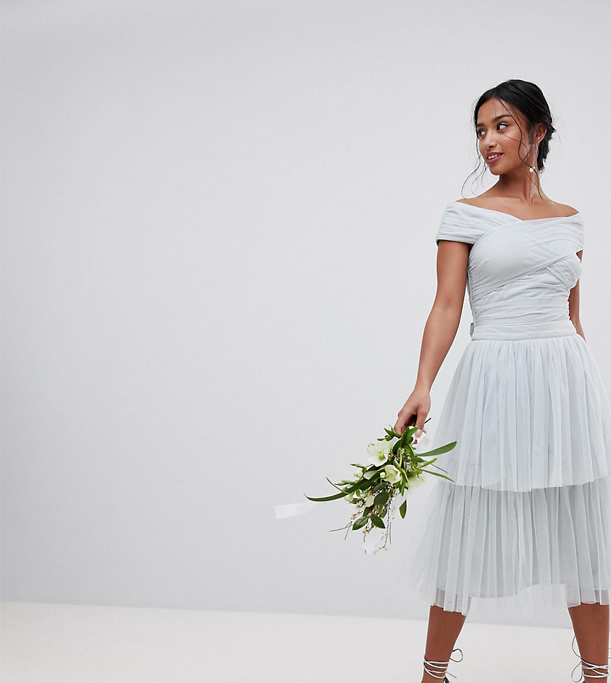 Maya Petite Premium Tulle Layered Maxi Bridesmaid Skirt