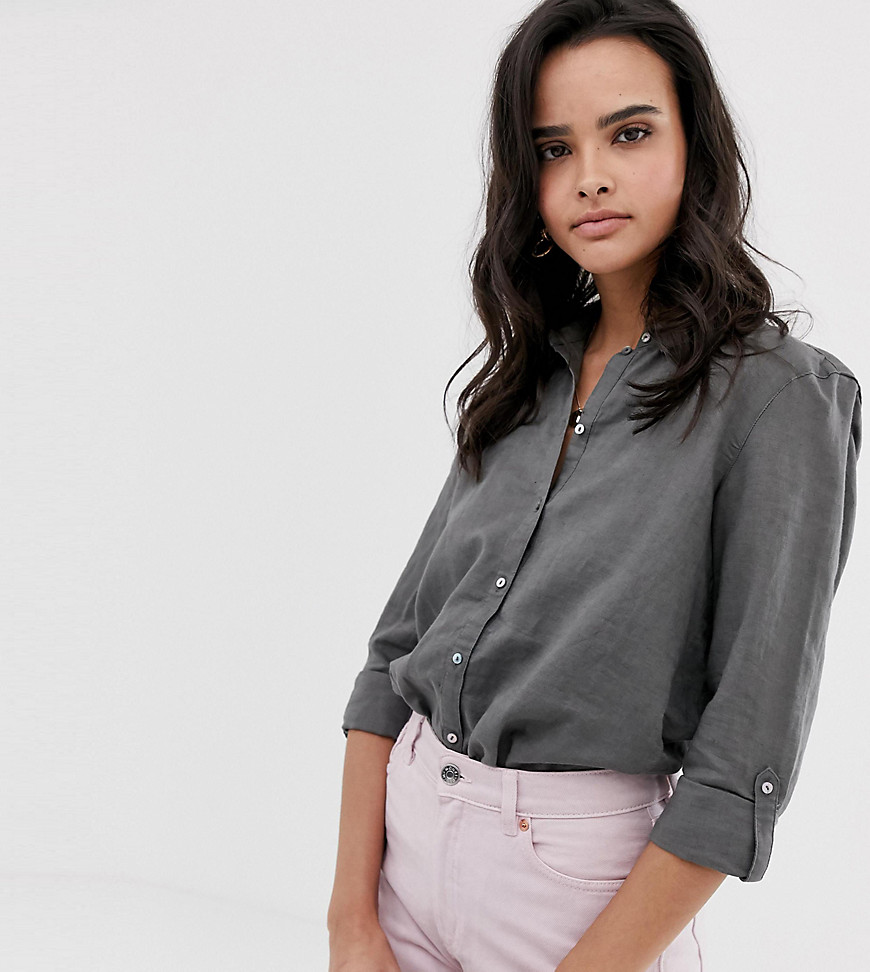 Esprit linen blouse in khaki