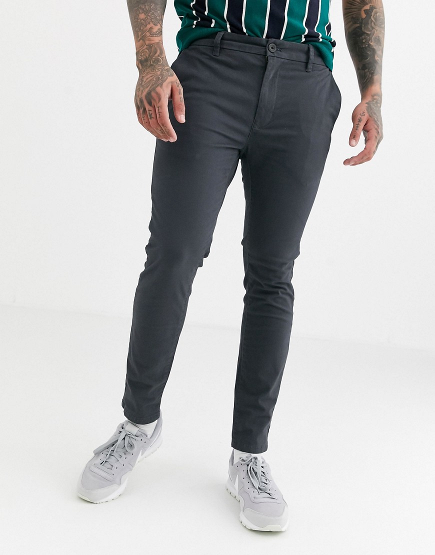 Burton Menswear skinny chinos in light grey