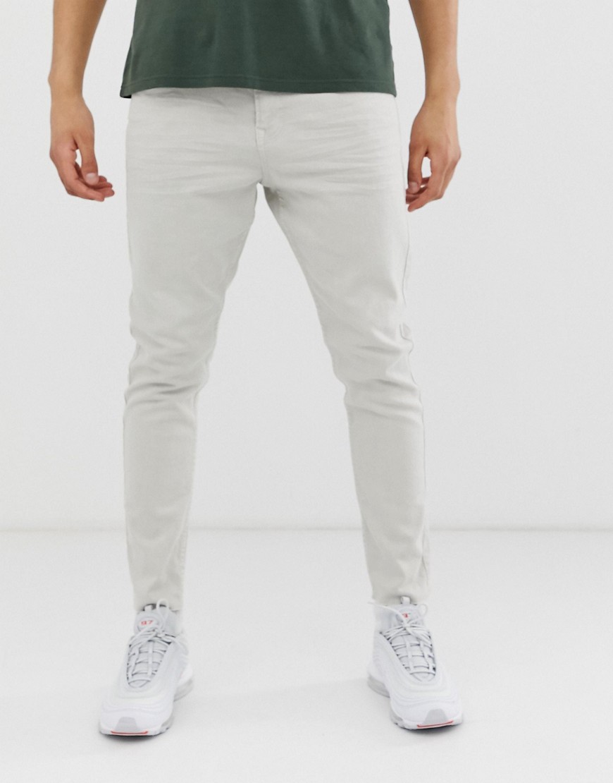Tom Tailor slim fit cropped jeans in grey
