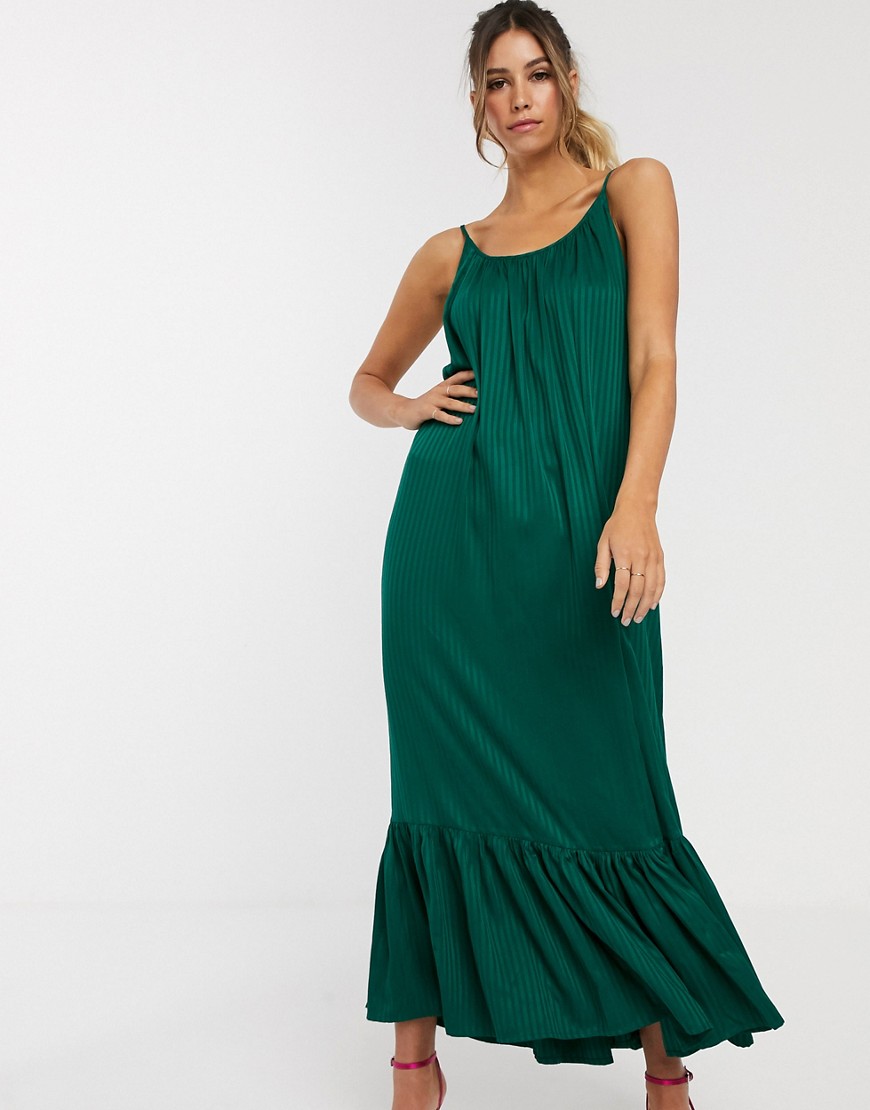 Y.A.S maxi dress in textured stripe