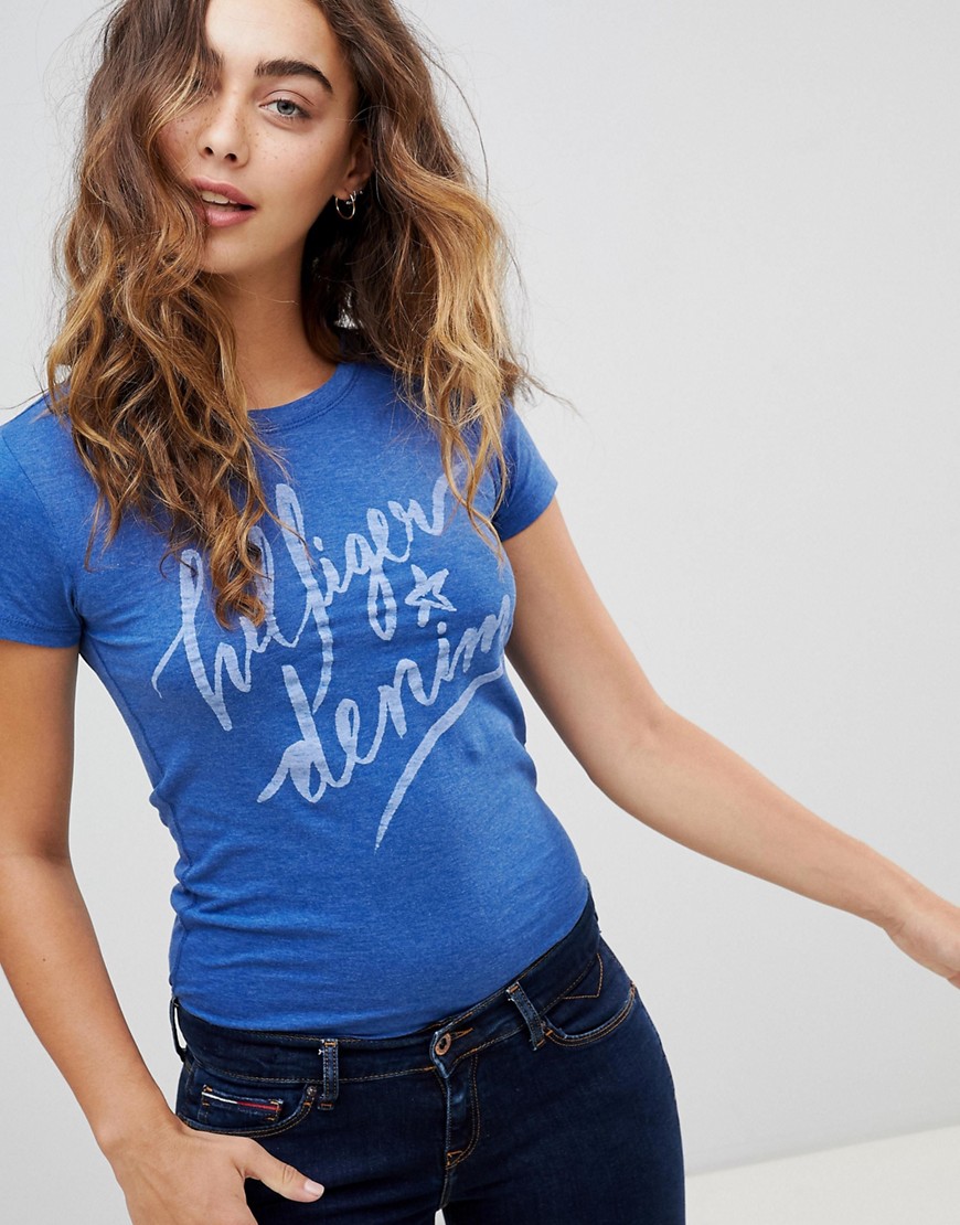 Tommy Hilfiger Denim Logo T-Shirt - Galaxy blue