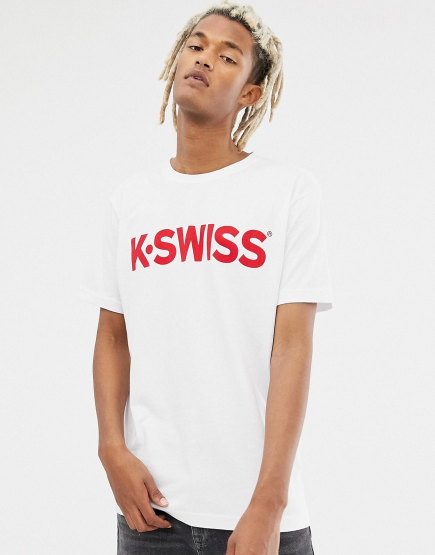 K-Swiss Classic Logo T-Shirt In White