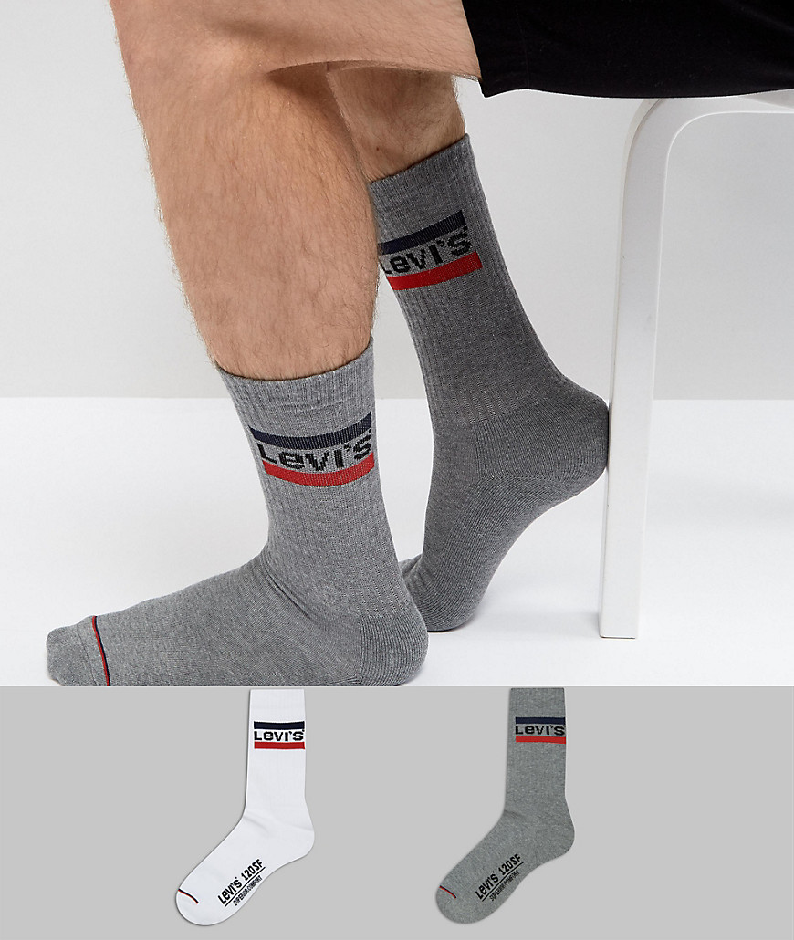 Levis Retro Logo Socks 2 Pack - Multi