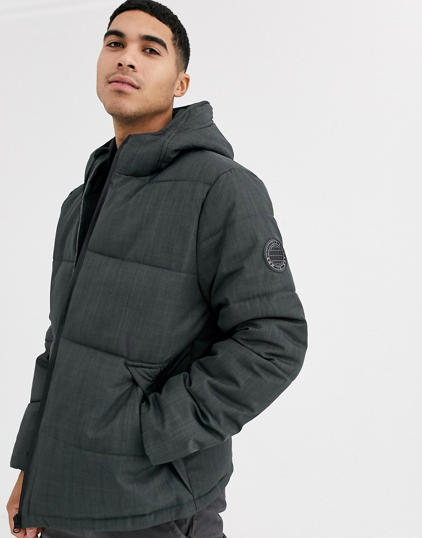 Burton Menswear puffer jacket in grey