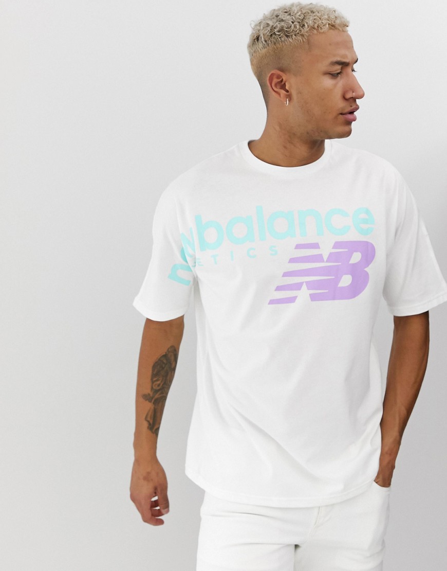 New Balance oversized t-shirt in white
