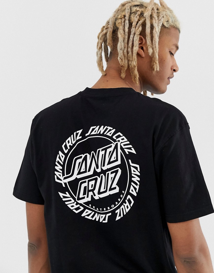 Santa Cruz Ringed Dot t-shirt in black