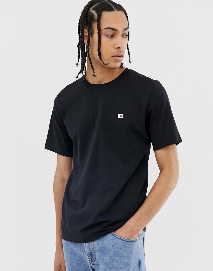 Calvin Klein Jeans small badge logo t-shirt in black