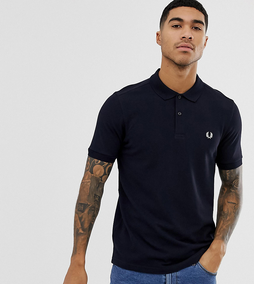 Fred Perry plain polo shirt in navy Exclusive at ASOS