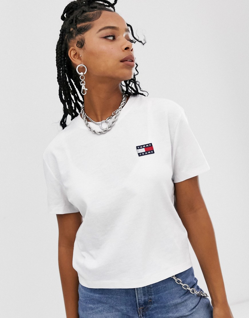 Tommy Jeans recycled badge logo tee