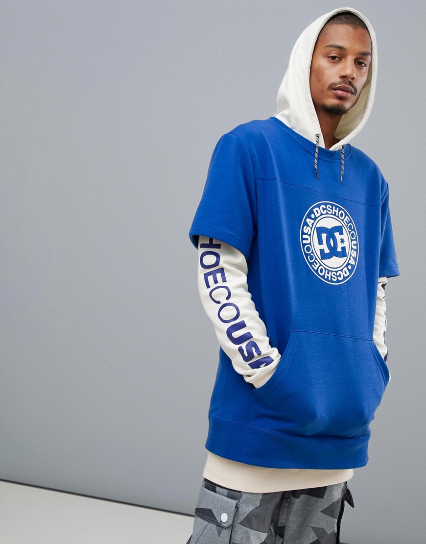 DC Shoes Dryden Hoodie in Blue/White