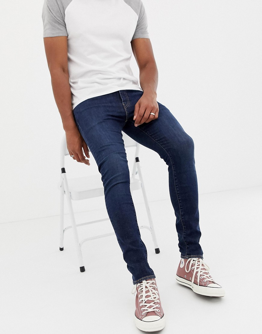 Levi's 519 lived in super skinny fit low rise jeans in dark wash