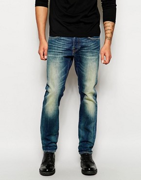 Edwin Jeans ED-55 Relaxed Tapered Fit Compact Indigo Shore Mid Wash