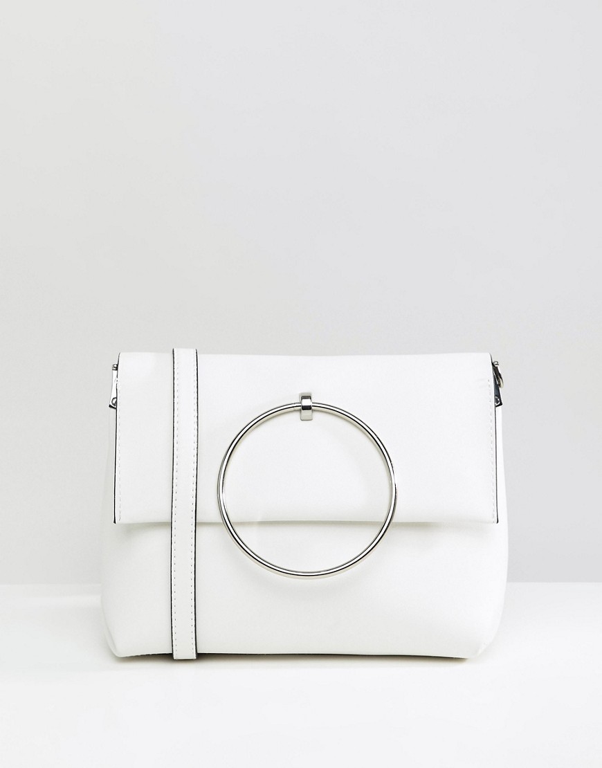 New Look Metal Handle Bag - White