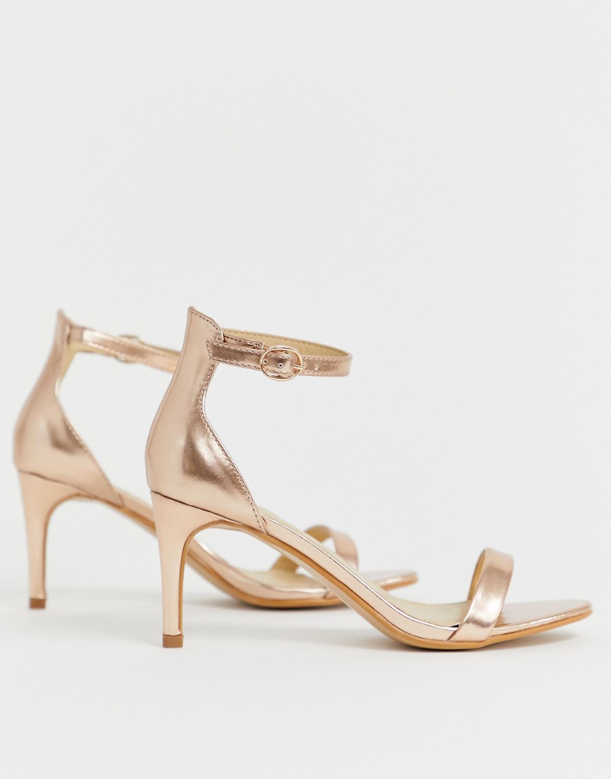 Truffle Collection mid heel barely there sandals