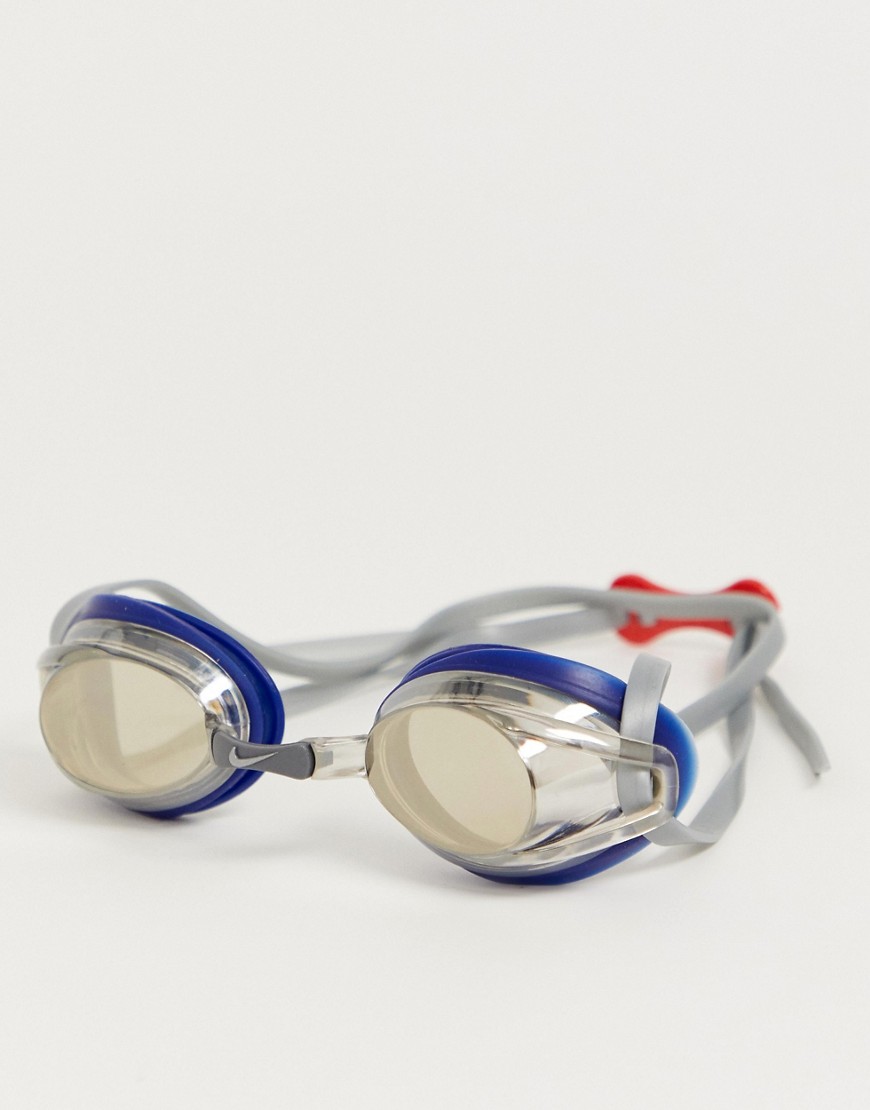 Nike Swimming remora mirrored goggles in silver 93011-044