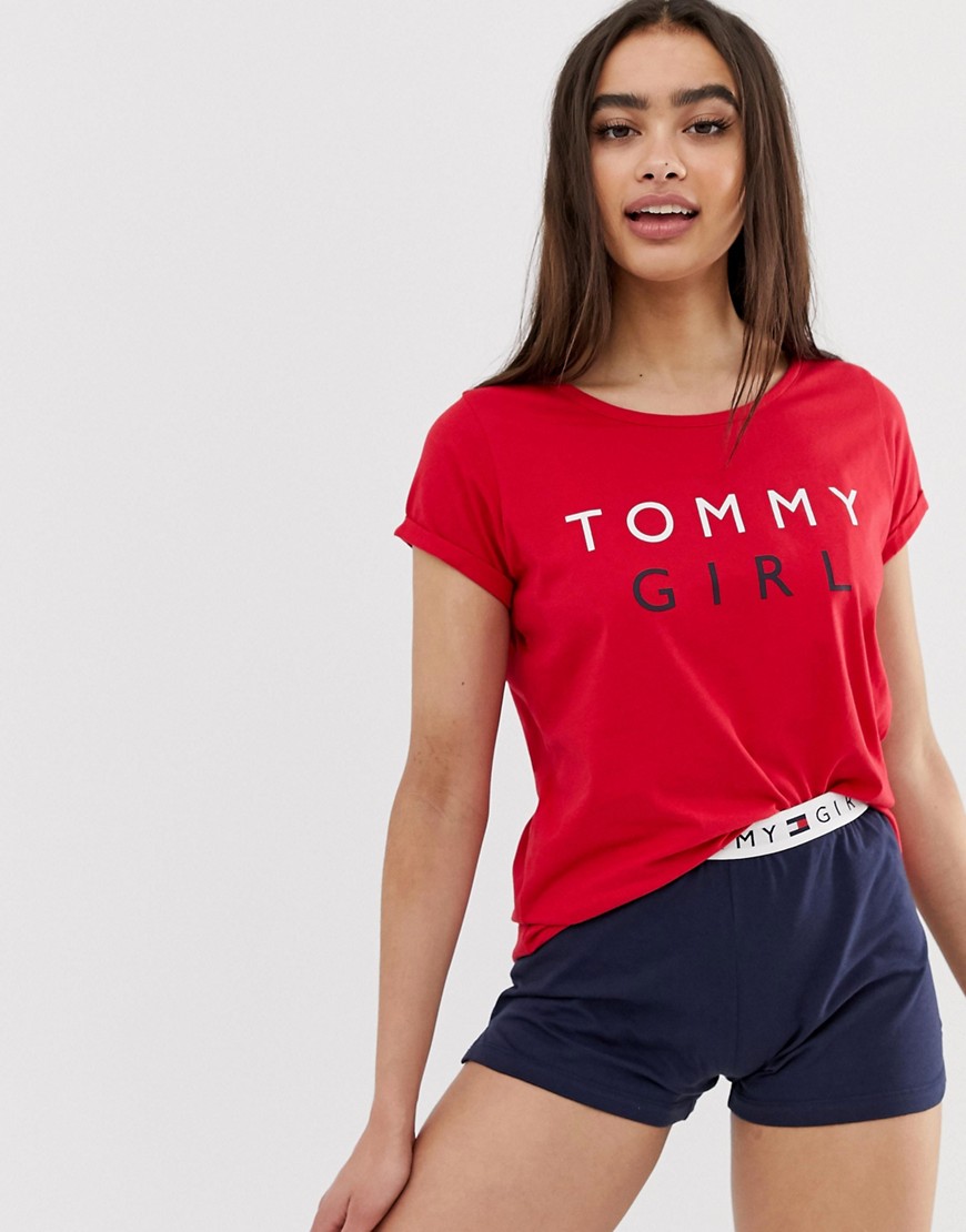 Tommy Hilfiger Original Remix t-shirt in tango red