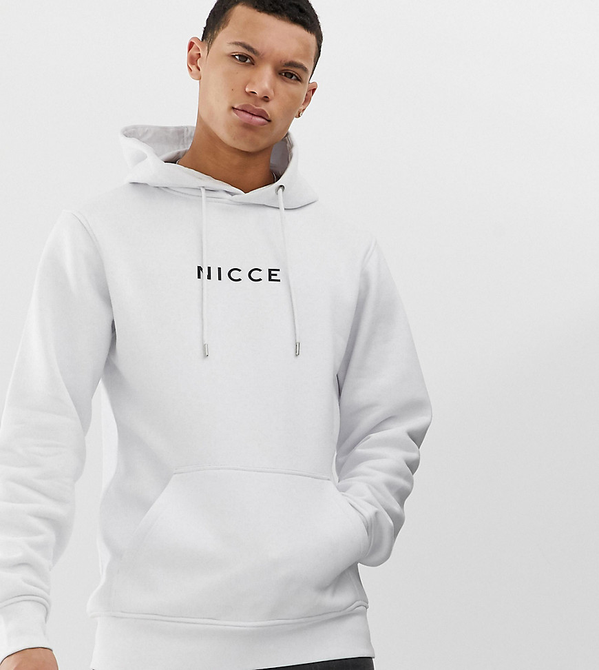 Nicce hoodie with logo in white