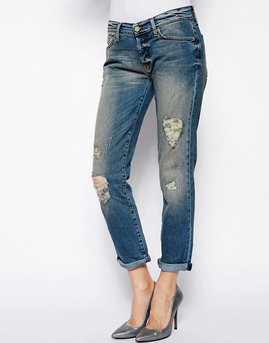 7 For All Mankind | 7 For All Mankind Destroyed Boyfriend Jean at ASOS