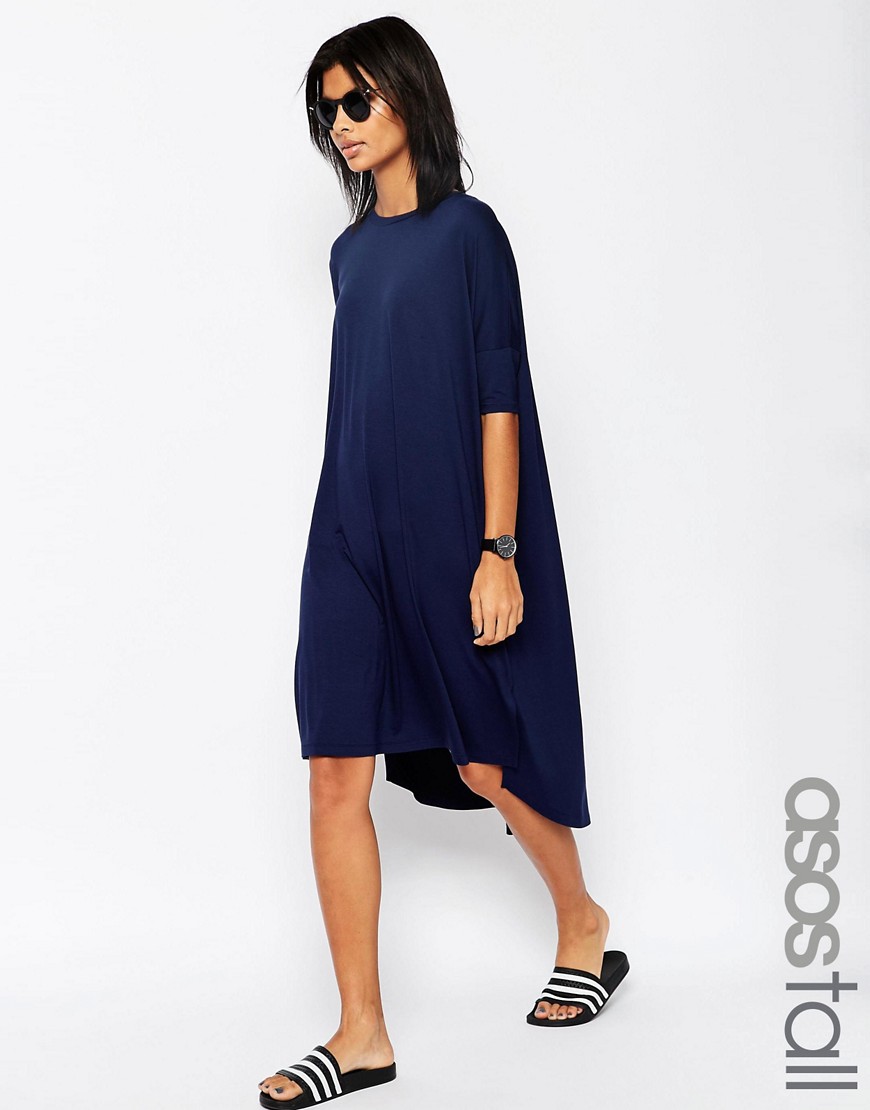 ASOS Tall | ASOS TALL The Oversized T-shirt Dress with Curved Hem at ASOS