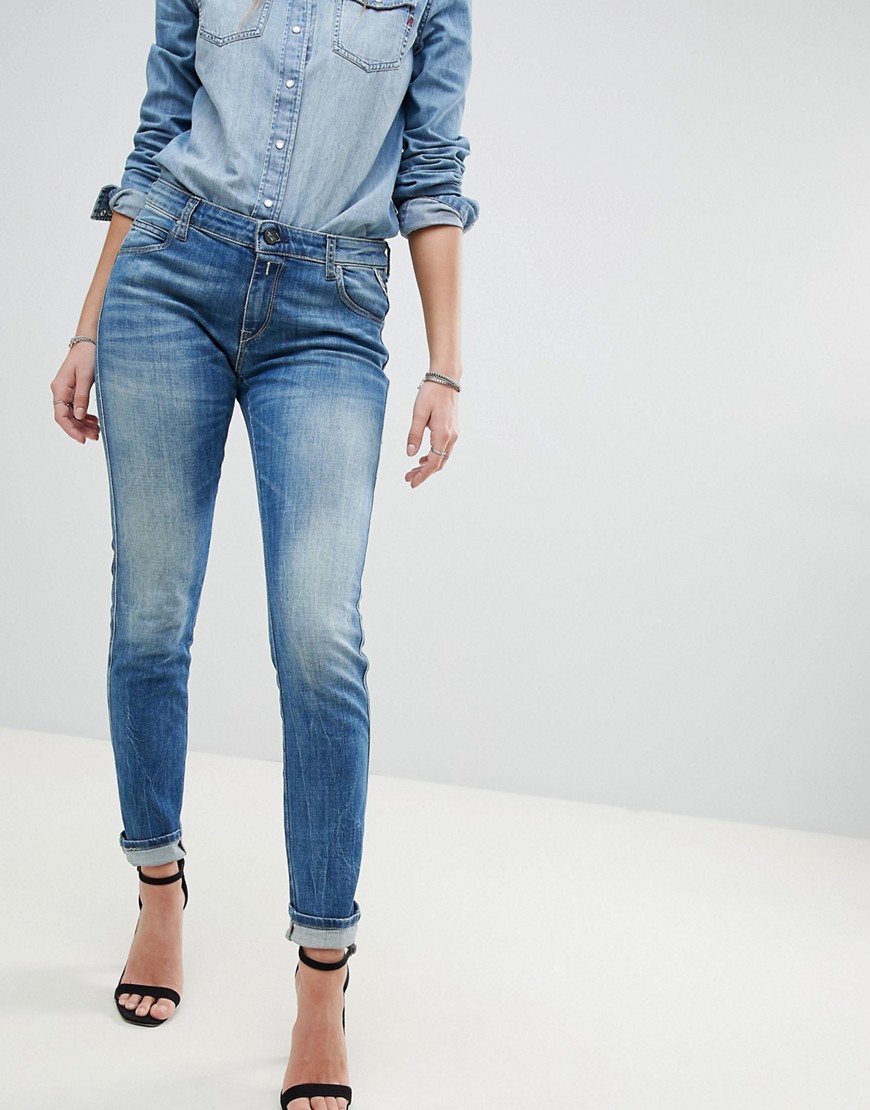 Replay Katewin Slim Jeans - Mid wash