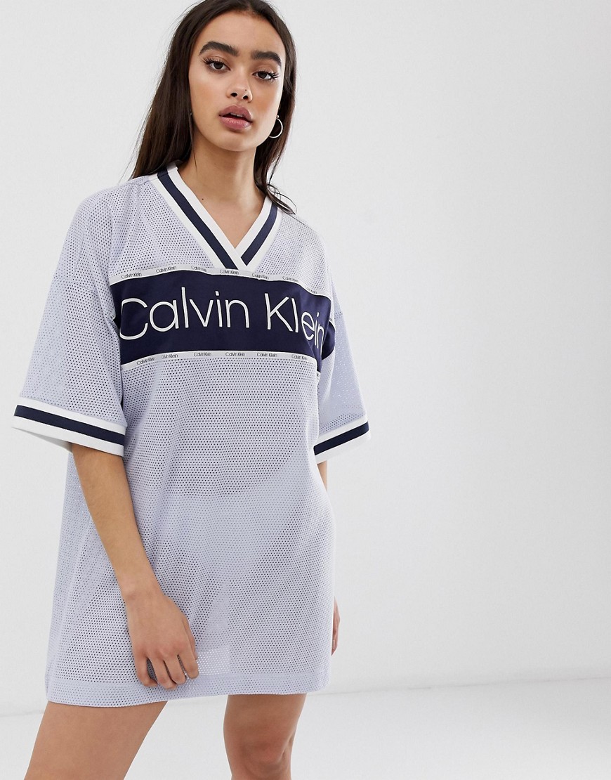 Calvin Klein Directional Lounge varsity night shirt in blue