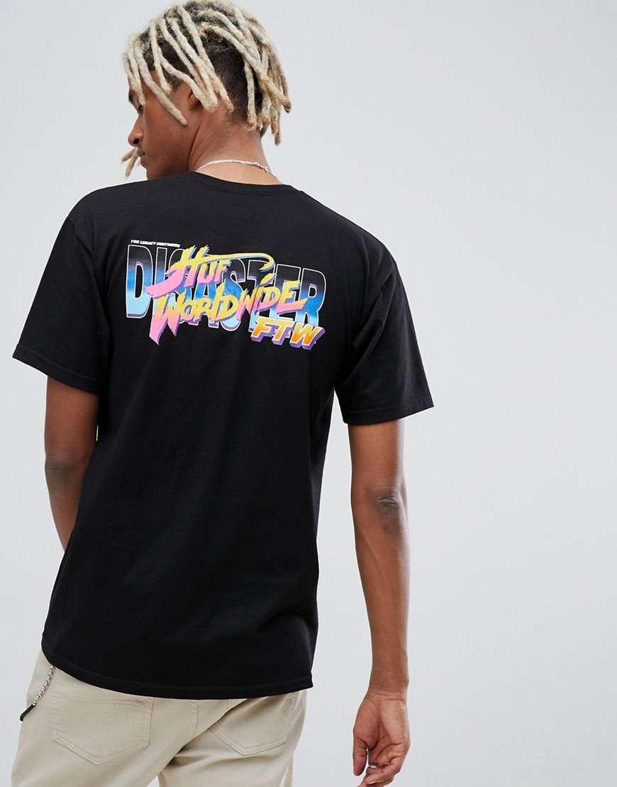 HUF T-Shirt With High Score Back Print In Black - Black
