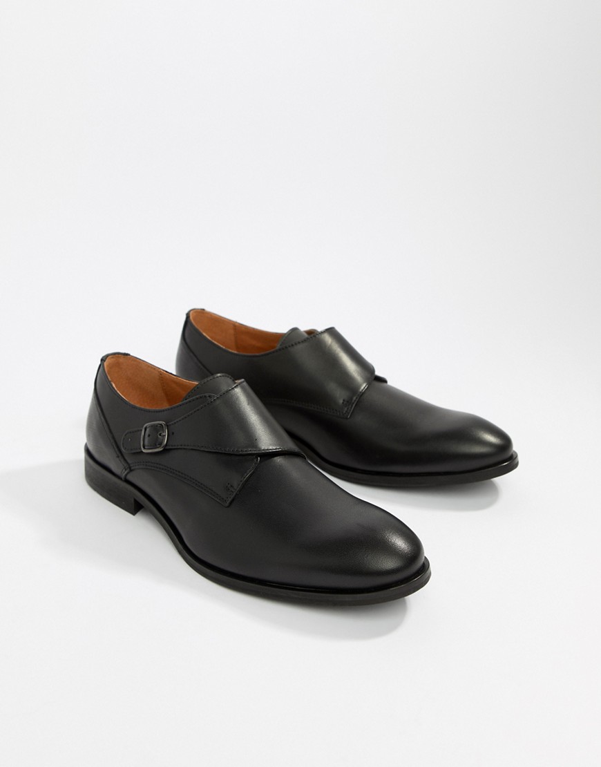 Zign monk shoes in black