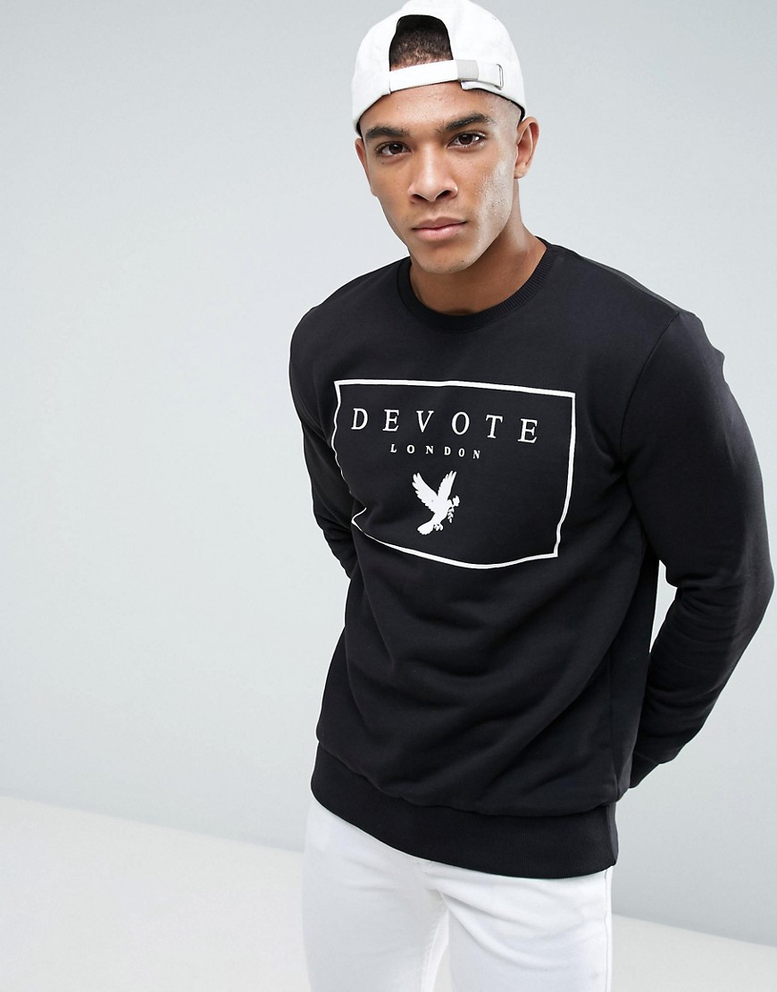 Devote Logo Sweater - Black