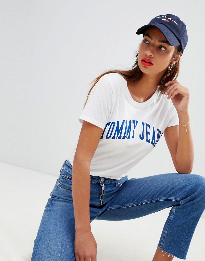 Tommy Jeans clean logo t-shirt - Bright white
