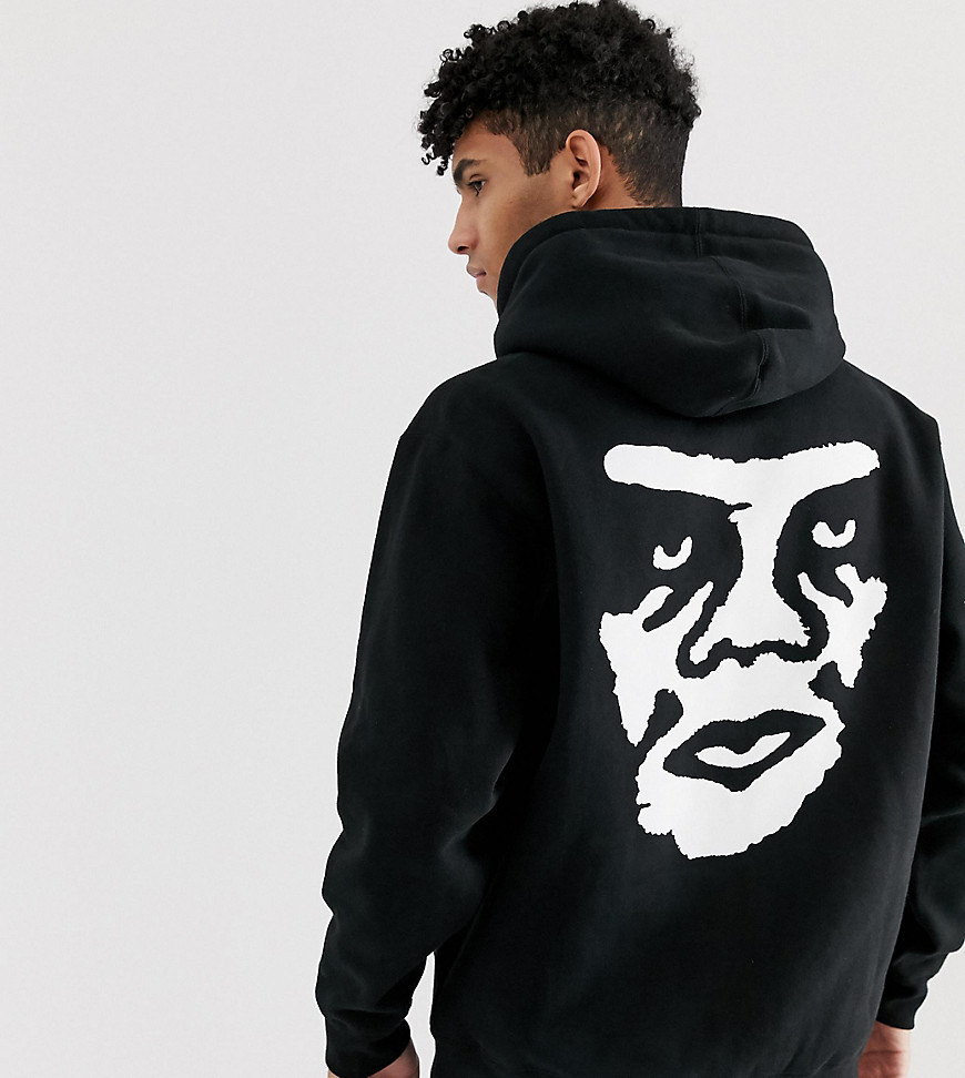 Obey Creeper backprint hoodie exclusive to ASOS in black