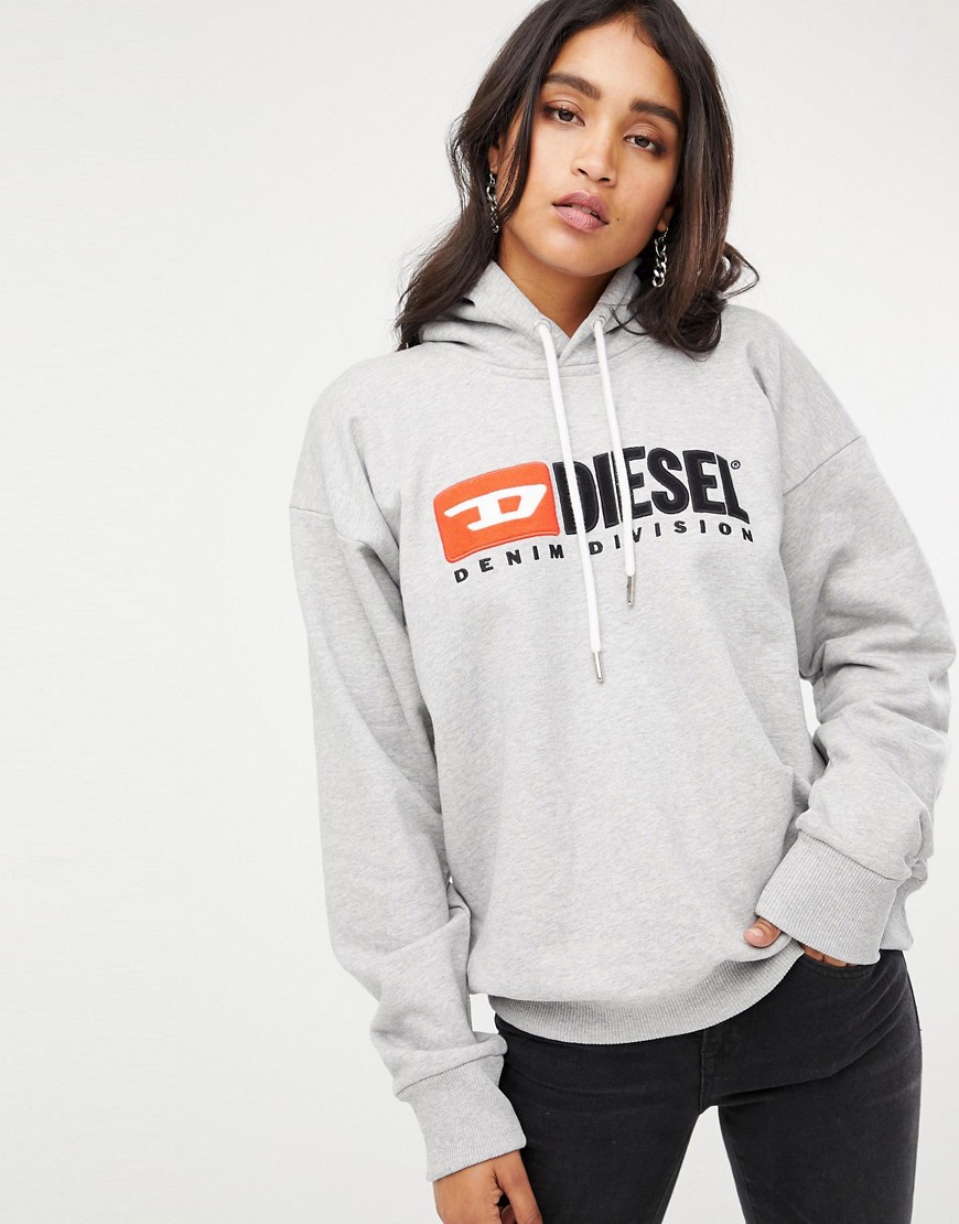 Diesel hoody with logo - Grey