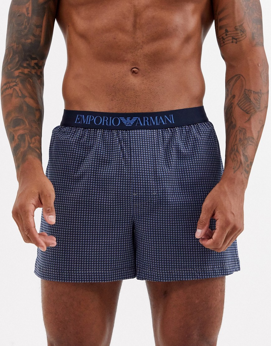 Emprorio Armani check print woven boxers