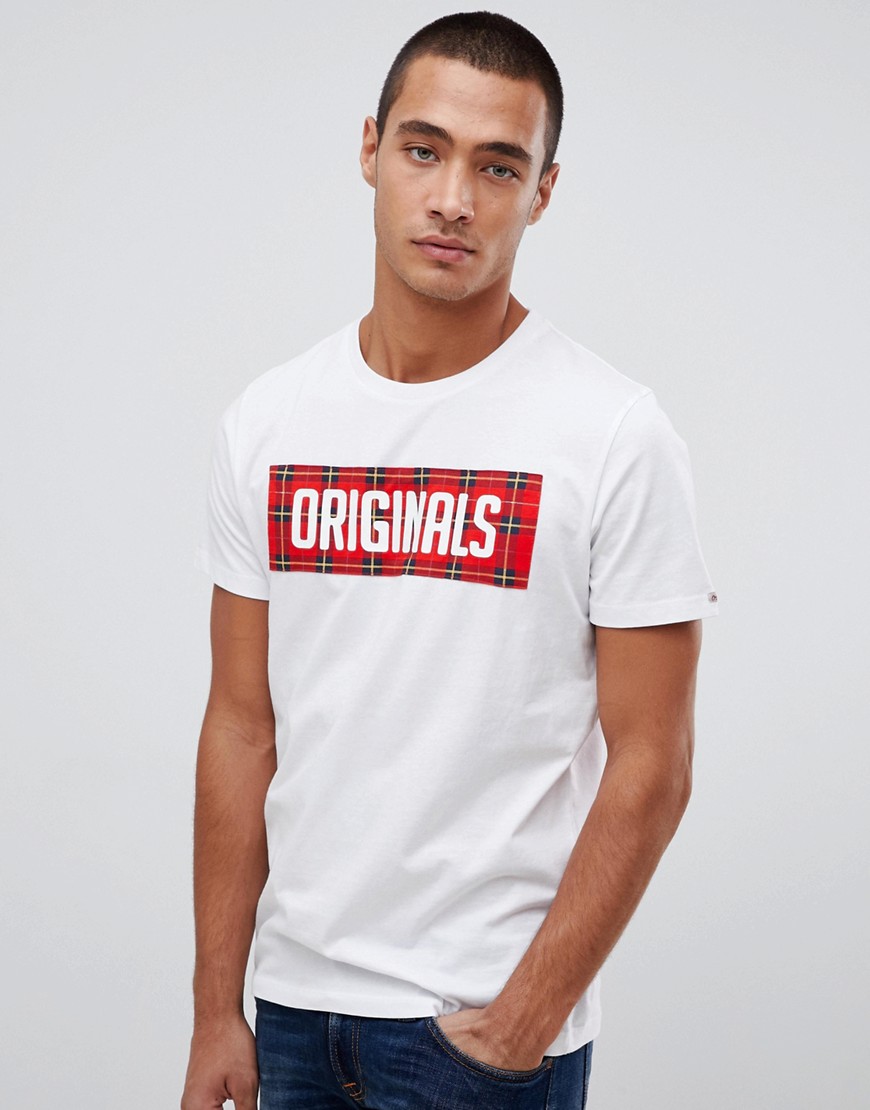 Jack & Jones Originals T-Shirt With Check Box Logo