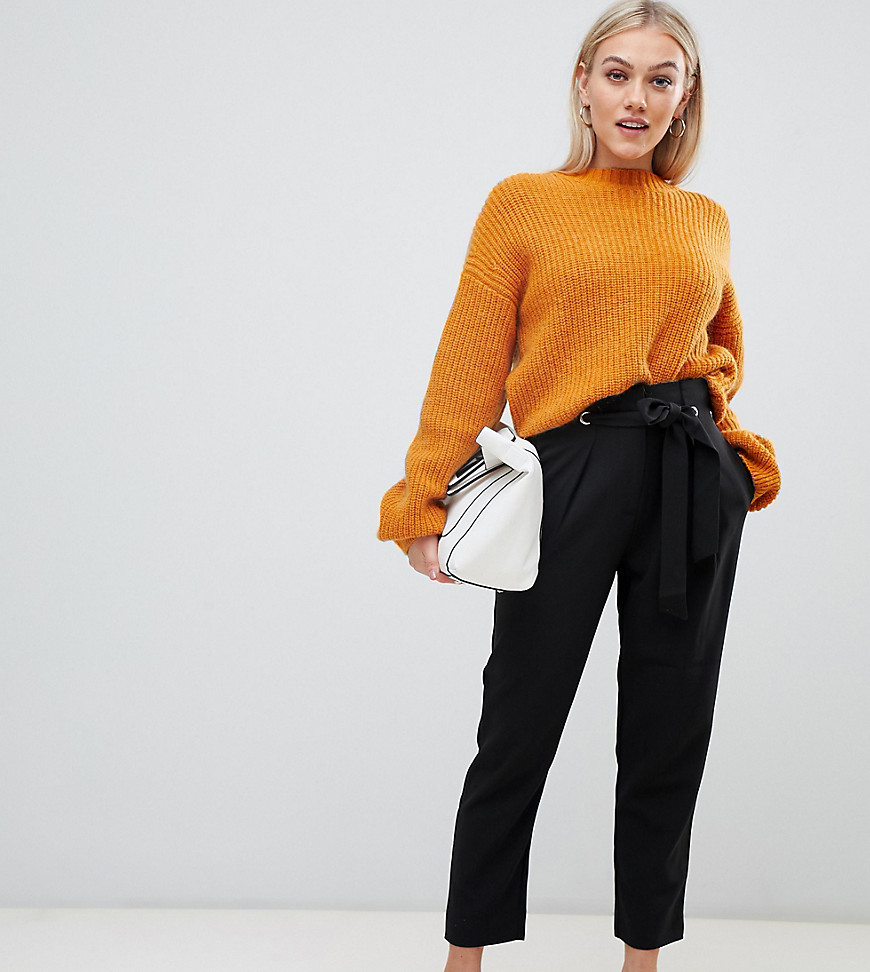 Y.A.S Petite straight leg trouser with belt detail
