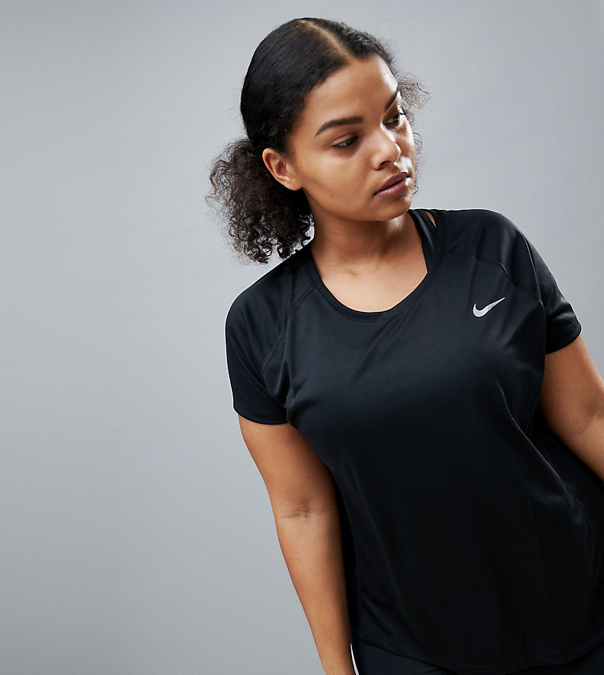 Черный топ Nike Plus Running Dry Miler - Черный Nike Running 