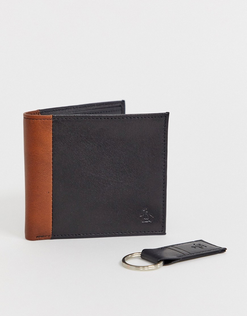 Original Penguin wallet and keyring gift set