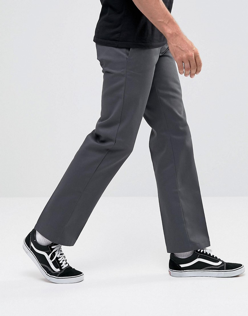 Dickies 873 work pant chino in straight fit in grey